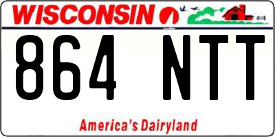 WI license plate 864NTT