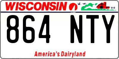 WI license plate 864NTY
