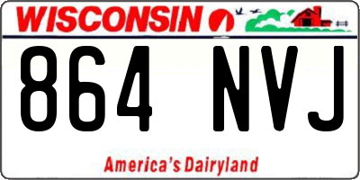 WI license plate 864NVJ