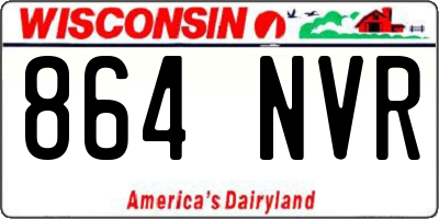 WI license plate 864NVR