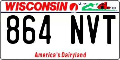WI license plate 864NVT