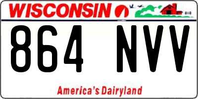 WI license plate 864NVV