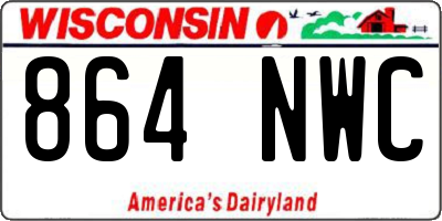 WI license plate 864NWC