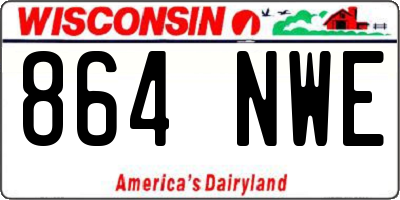 WI license plate 864NWE