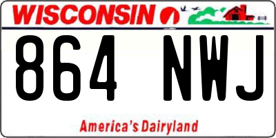 WI license plate 864NWJ