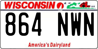 WI license plate 864NWN
