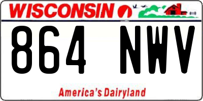 WI license plate 864NWV
