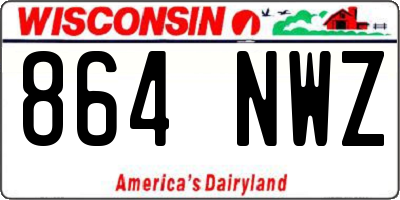 WI license plate 864NWZ