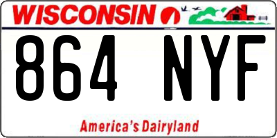 WI license plate 864NYF