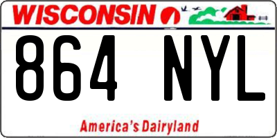 WI license plate 864NYL