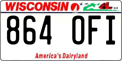 WI license plate 864OFI