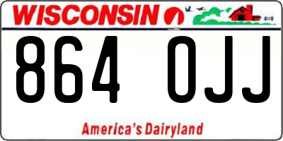 WI license plate 864OJJ