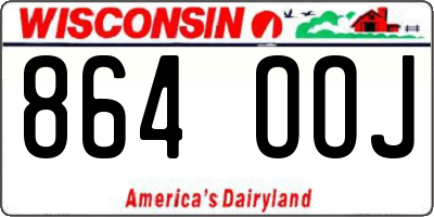 WI license plate 864OOJ