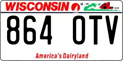 WI license plate 864OTV