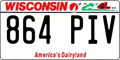 WI license plate 864PIV
