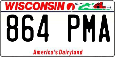 WI license plate 864PMA