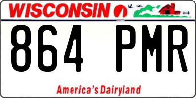WI license plate 864PMR