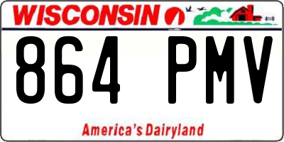 WI license plate 864PMV