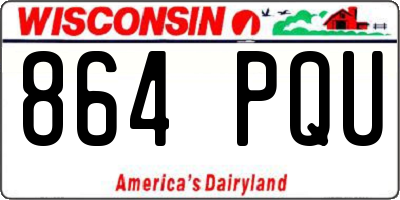 WI license plate 864PQU