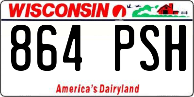 WI license plate 864PSH