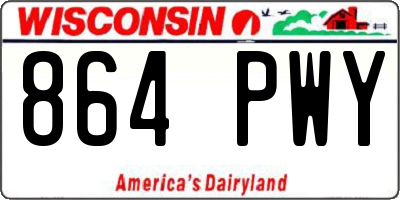 WI license plate 864PWY