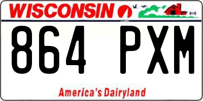 WI license plate 864PXM