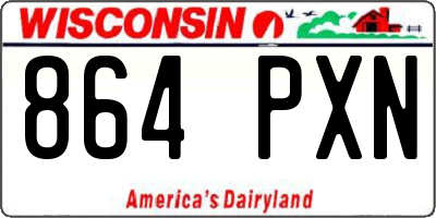 WI license plate 864PXN
