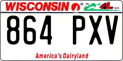 WI license plate 864PXV