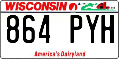 WI license plate 864PYH