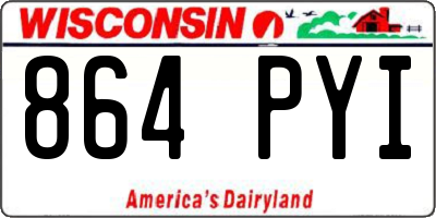 WI license plate 864PYI
