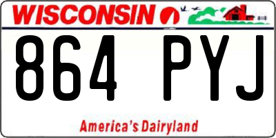 WI license plate 864PYJ