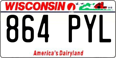 WI license plate 864PYL
