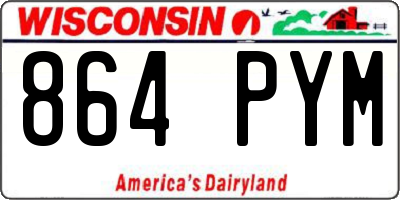 WI license plate 864PYM