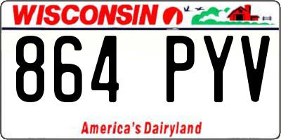 WI license plate 864PYV