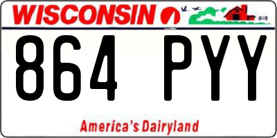 WI license plate 864PYY