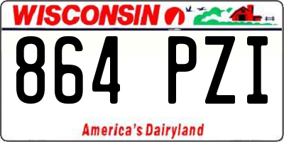 WI license plate 864PZI