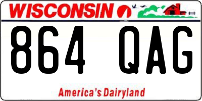 WI license plate 864QAG