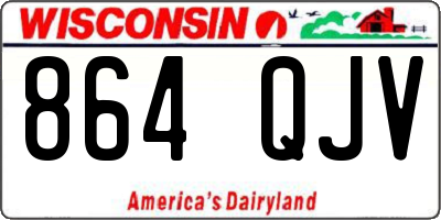 WI license plate 864QJV