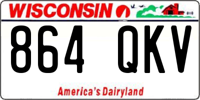 WI license plate 864QKV