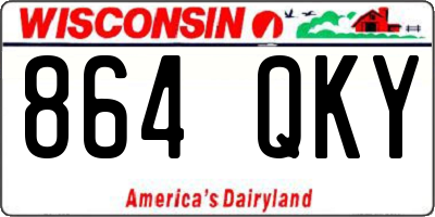 WI license plate 864QKY