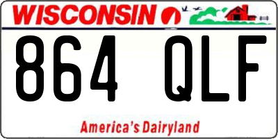 WI license plate 864QLF