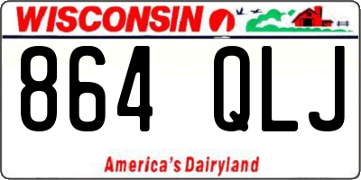 WI license plate 864QLJ