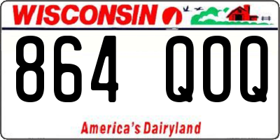 WI license plate 864QOQ