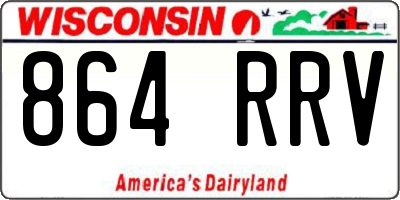WI license plate 864RRV