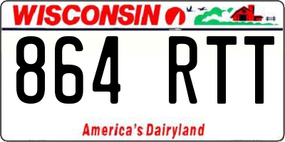 WI license plate 864RTT