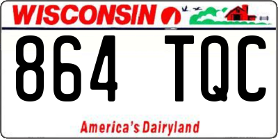 WI license plate 864TQC