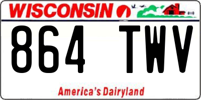 WI license plate 864TWV