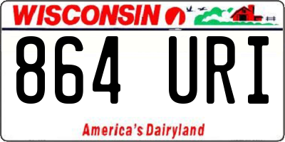 WI license plate 864URI