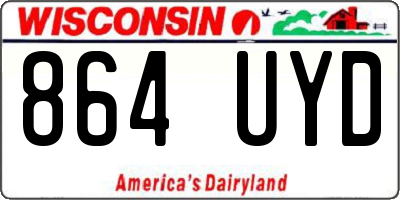 WI license plate 864UYD