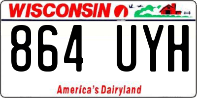 WI license plate 864UYH